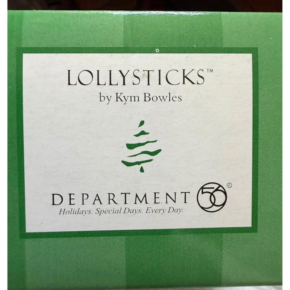 Lollysticks by Kim Bowles Dept 56 Christmas Ornament NRFB Snowman
